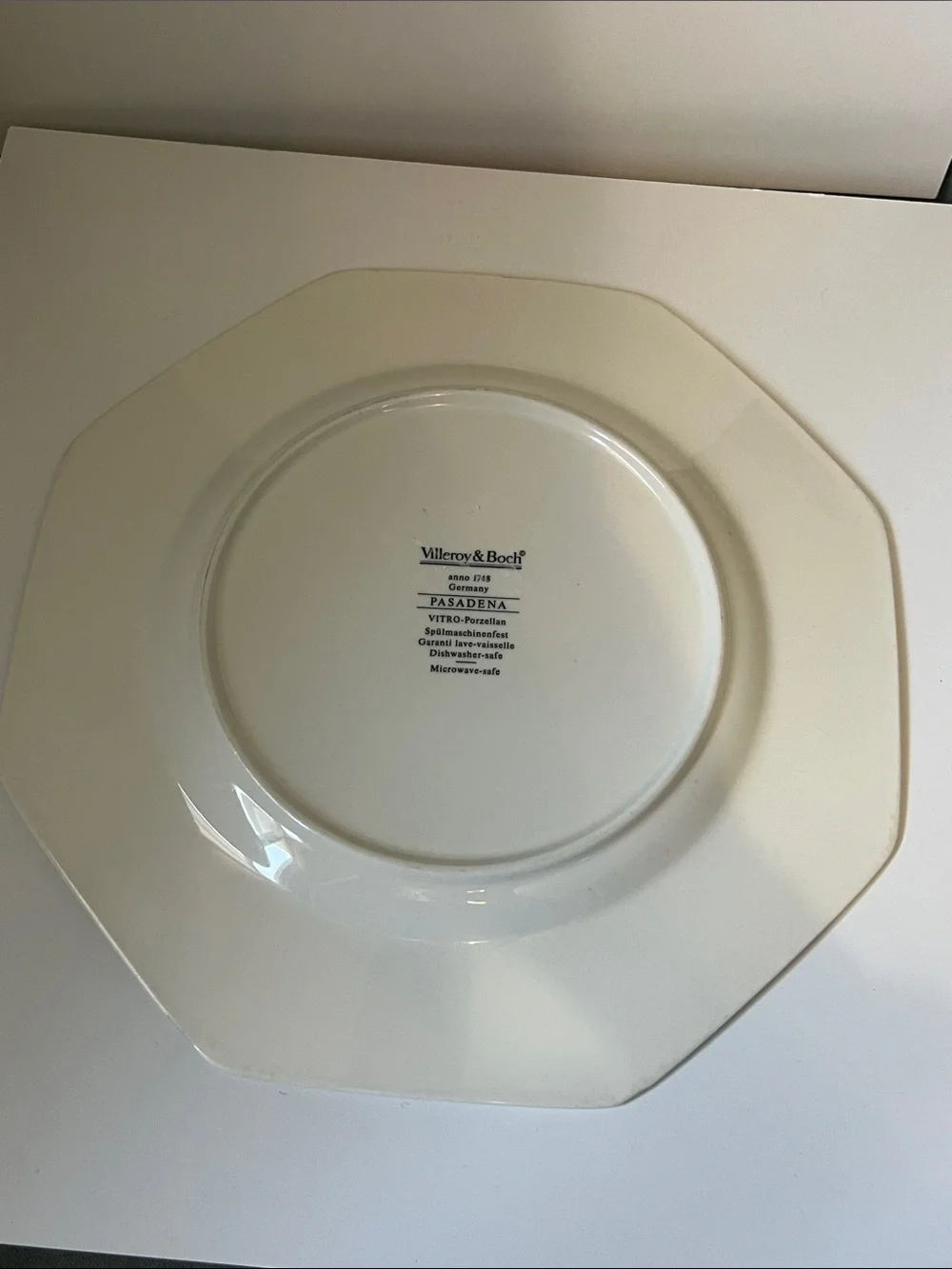 Villeroy & Boch PASADENA Octagon Dinner Plates Set of 2 anno 1748 Germany